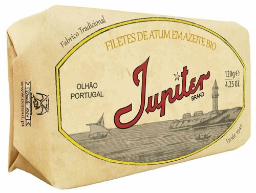 JUPITER - Gourmet Tuna Fillets in Organic Olive Oil - 120gr