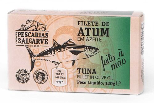 Companhia de Pescarias do Algarve - Tuna Fillets in Olive Oil - 120gr