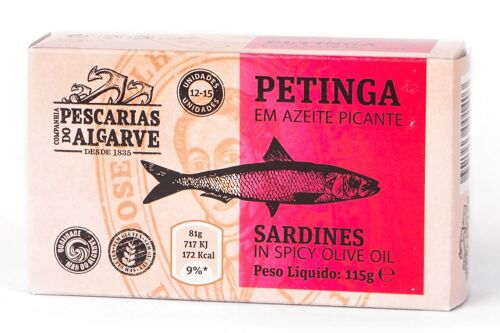 Companhia de Pescarias do Algarve - Sardines in Spicy Olive Oil - 115gr