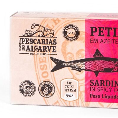 Companhia de Pescarias do Algarve - Sardines à l'huile d'olive épicée - 115gr