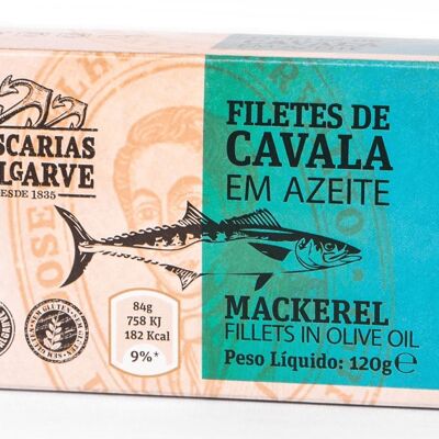 Companhia de Pescarias do Algarve - Filets de maquereau à l'huile d'olive - 120gr