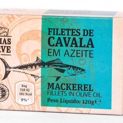 Companhia de Pescarias do Algarve - Filetes de Caballa en Aceite de Oliva - 120gr