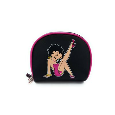 Betty Boop Stepping Out Deluxe Cosmetic Case With Zip Charm