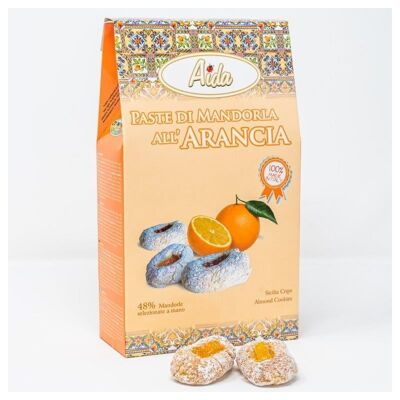 Pâte d'Amande à l'Orange, boîte 200g