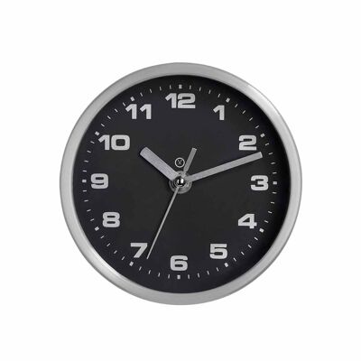 Sompex clocks chicago geräuschlose wanduhr ø20cm schwarz/silber