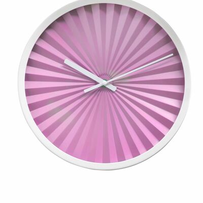 Sompex clocks florence geräuschlose wanduhr ø30cm pink/weiss