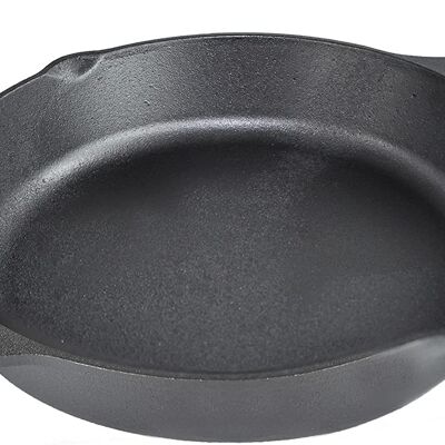 Airel Iron Pan | Round Cast Iron Frying Pan | Round Frying Pan | Heavy Duty Frying Pans | 26cm Diameter