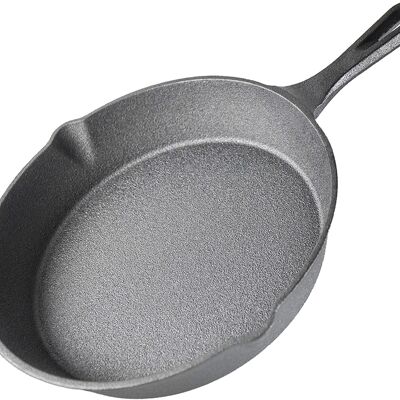 Padella rotonda in ghisa Airel | Pane Tondo | Pentole ad alte prestazioni | Diametro pentola | Pentole in ferro | misura 19,5 cm