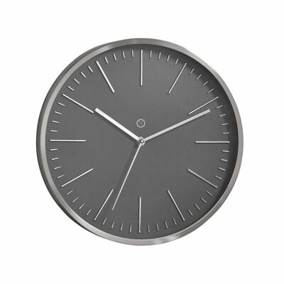 Sompex clocks dakota geräuschlose wanduhr ø30cm grau