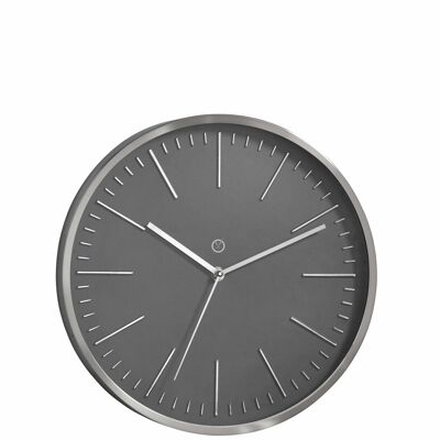 Sompex clocks dakota geräuschlose wanduhr ø30cm grau