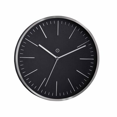 Sompex clocks dakota geräuschlose wanduhr ø30cm schwarz