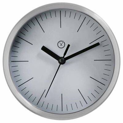 Sompex clocks arizona geräuschlose tischuhr ø15cm weiss/silber