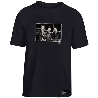 T-shirt per bambini del 1988 con ritratto della band A-ha, nera