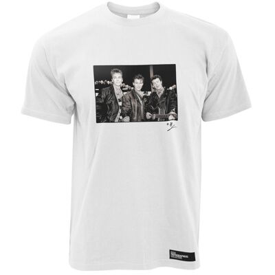 A-ha, retrato de la banda, 1988, AP Camiseta para hombre, blanca