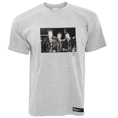 A-ha, retrato de la banda, 1988, AP Camiseta para hombre, gris claro