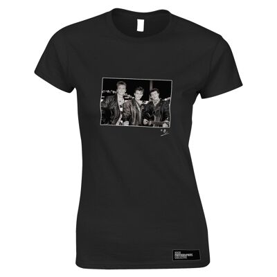 A-ha, ritratto della band, 1988, T-shirt da donna AP, nera