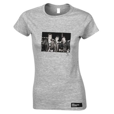 A-ha, retrato de la banda, 1988, camiseta AP para mujer, gris claro