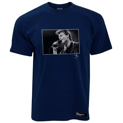 A-ha, Morten Harket, live, 1988, T-shirt homme AP, bleu marine