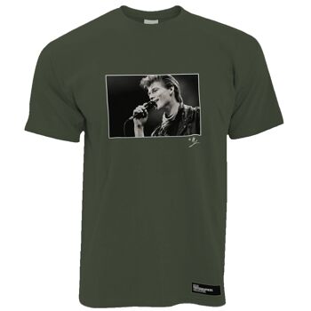 A-ha, Morten Harket, live, 1988, AP T-shirt pour homme, vert 1