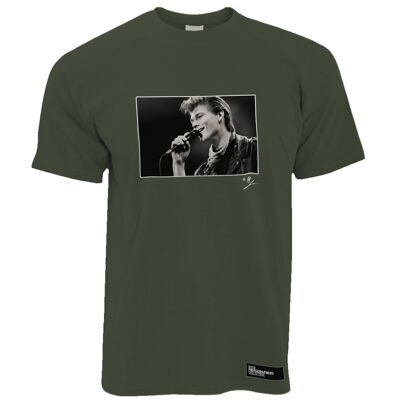 A-ha, Morten Harket, live, 1988, AP T-shirt pour homme, vert
