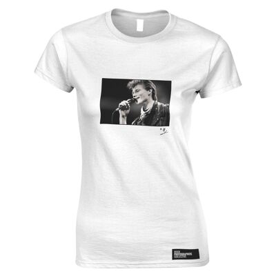 A-ha, Morten Harket, live, 1988, AP Camiseta para mujer, blanca