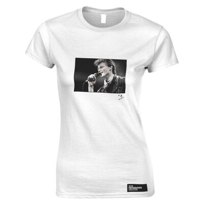 A-ha, Morten Harket, dal vivo, 1988, T-shirt da donna AP, bianca