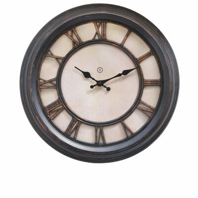 Sompex clocks manchester geräuschlose wanduhr ø35cm creme/schwarz