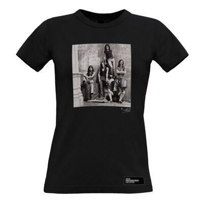 AC/DC (1) - Camiseta mujer. blanco y negro , Negro
