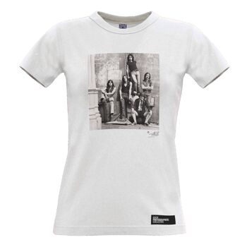 AC/DC (1) - T-shirt pour femmes. N&B. , Blanc 1