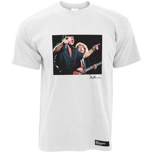 AC/DC live - Brian Johnson and Angus Young Men's T-Shirt , White