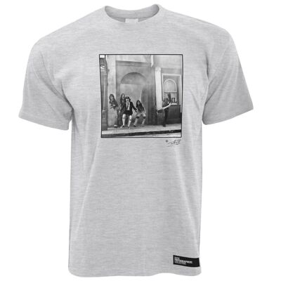 T-shirt AC/DC pour homme, gris clair