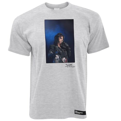 Alice Cooper Men's T-Shirt On stage , Grey