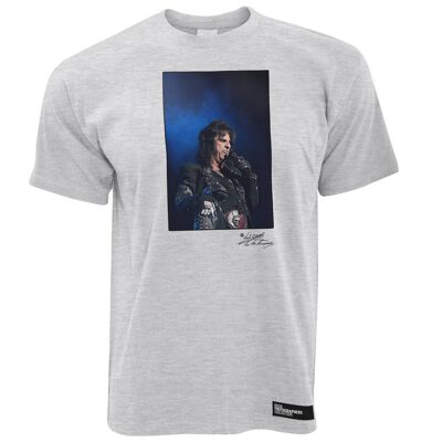 Alice Cooper Herren T-Shirt Auf der Bühne, Grau
