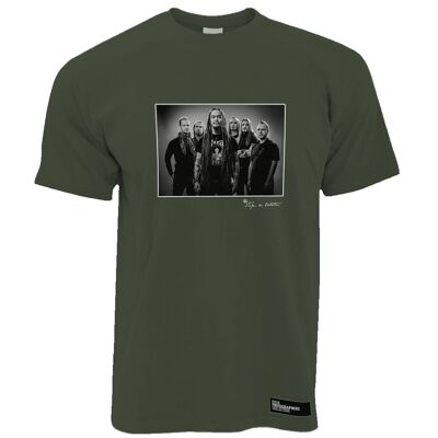 Amorphis, foto de estudio, Helsinki, 2011 (SdB) Camiseta de hombre, verde