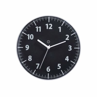Sompex clocks toronto geräuschlose wanduhr ø28cm schwarz