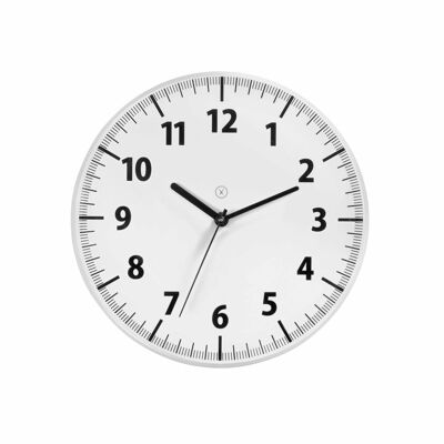 Sompex clocks toronto geräuschlose wanduhr ø28cm weiss
