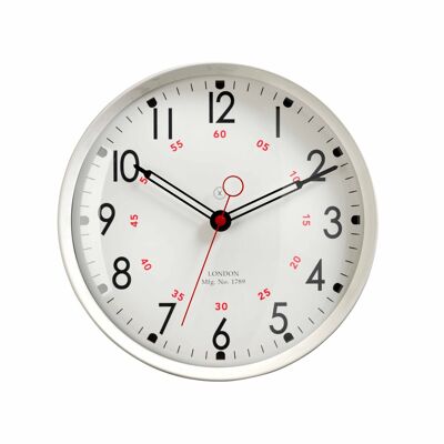 Sompex clocks dublin geräuschlose wanduhr ø30cm weiss