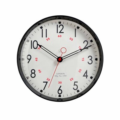 Sompex clocks dublin geräuschlose wanduhr ø30cm schwarz