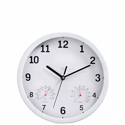 Sompex clocks berlin geräuschlose wanduhr ø25cm weiss