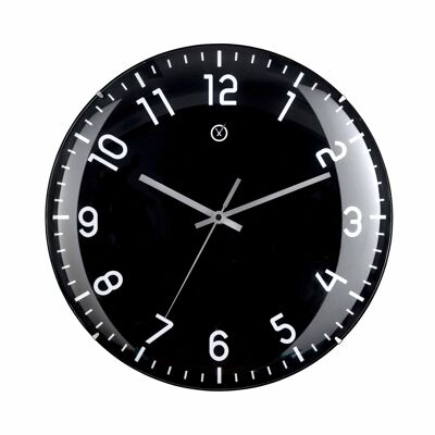 Sompex clocks quito geräuschlose wanduhr ø35cm schwarz