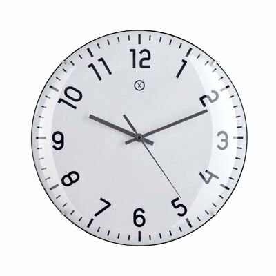 Sompex clocks quito geräuschlose wanduhr ø35cm weiss