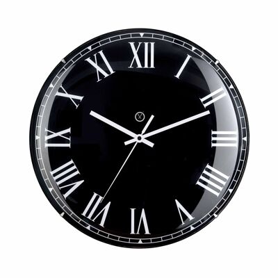 Sompex clocks lima geräuschlose wanduhr ø20cm schwarz