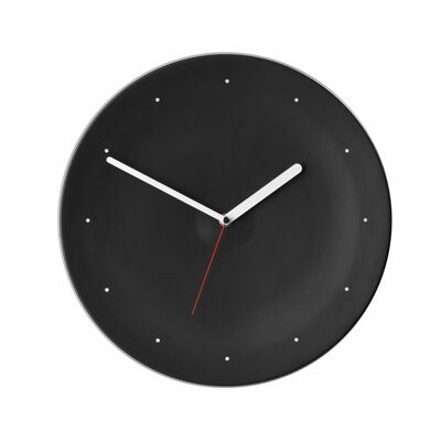 Sompex clocks warsaw geräuschlose wanduhr ø34cm schwarz