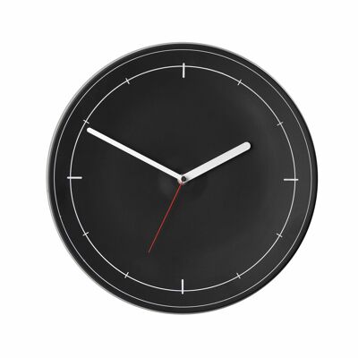 Sompex clocks krakow geräuschlose wanduhr ø34cm schwarz