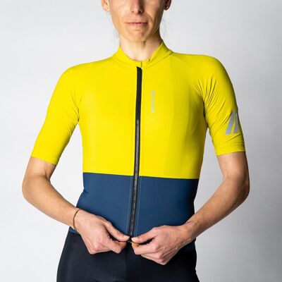 Aero Lightweight Jersey - YellowNavy - Women