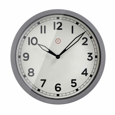 Sompex clocks brooklands geräuschlose wanduhr ø45cm weiss/metall