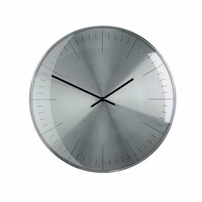 Sompex clocks orlando geräuschlose wanduhr ø30cm gewölbtes glas silber