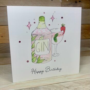 Carte d'anniversaire Gin 3