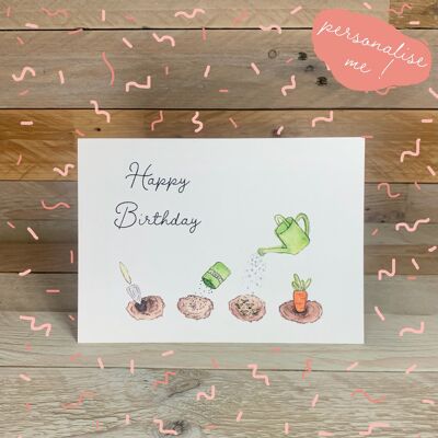 Gardening Birthday Card