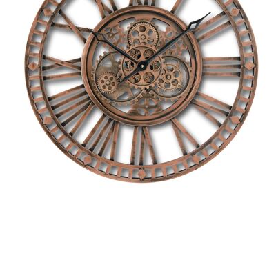 Sompex clocks galway wanduhr bewegliche metall zahnräder ø60 kupfer